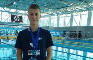 FILIP ŽUPAN – VIŠESTRUKI VICEPRVAK HRVATSKE Na PH osvojio srebro u disciplinama 50m,100m i 400m slobodno