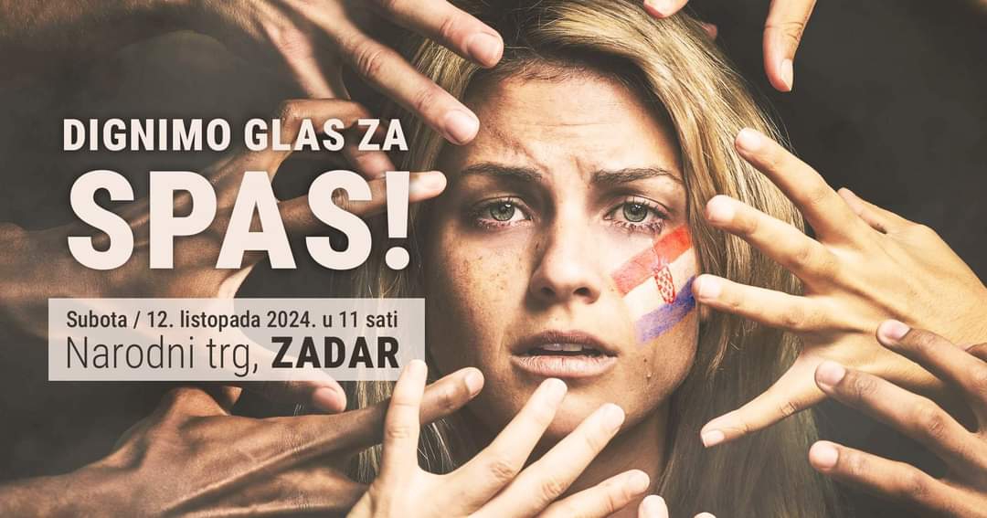 Građanski pokret Vratimo Hrvatsku Hrvatima poziva na prosvjed "Dignimo glas za spas"