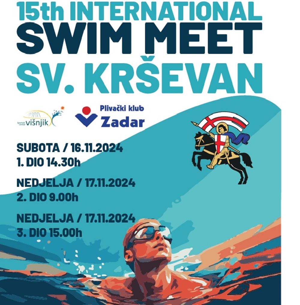 VIKEND NA VIŠNJIKU U ZNAKU PLIVANJA - 15. Međunarodni plivački miting "Sveti Krševan"