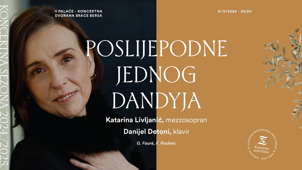 KONCERTNI URED Duo Livljanić i Detoni večeras u Kneževoj palači