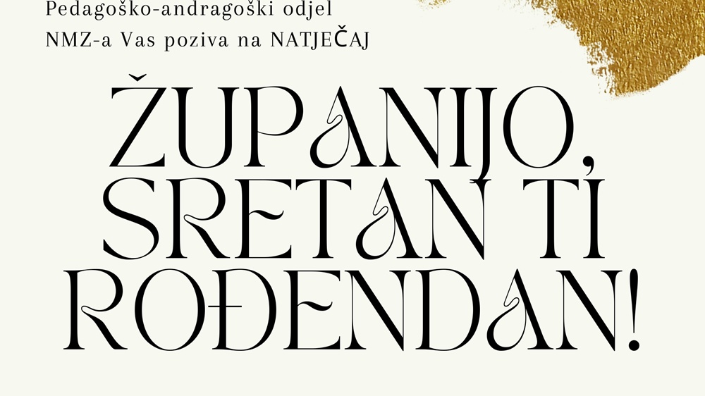 KREĆE NATJEČAJ Županijo, sretan ti rođendan!