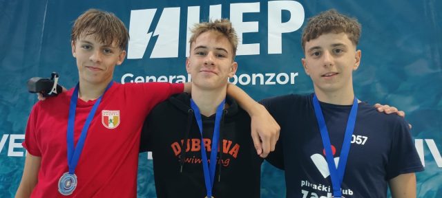 100m leptir - dodjela medalja