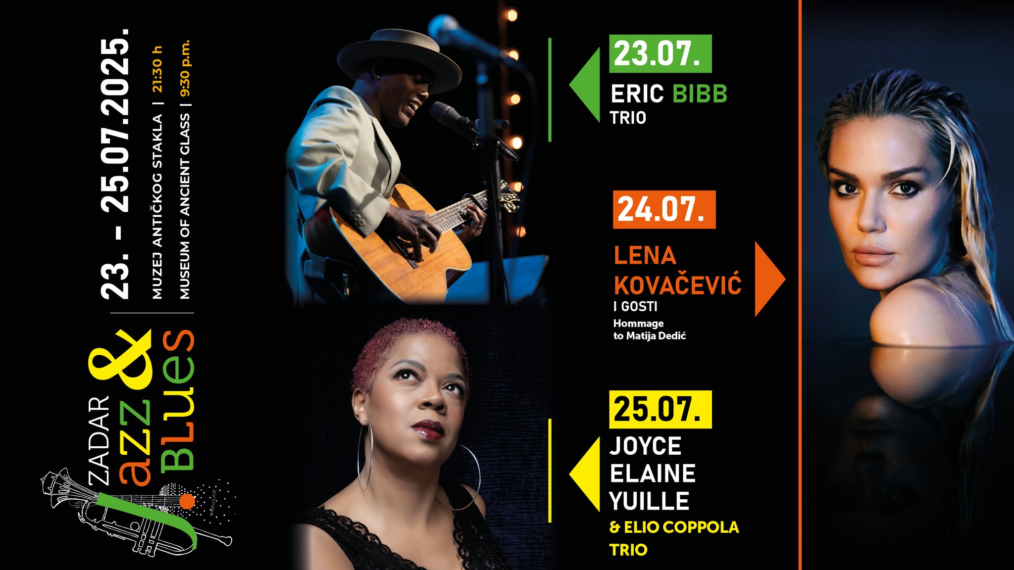 Eric Bibb, Lena Kovačević i Joyce Elaine Yuille stižu na Zadar Jazz & Blues festival