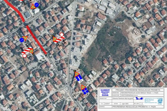 Nikole Tesle i Ul. admiraja Jakova Subica od Cezana 1. faza