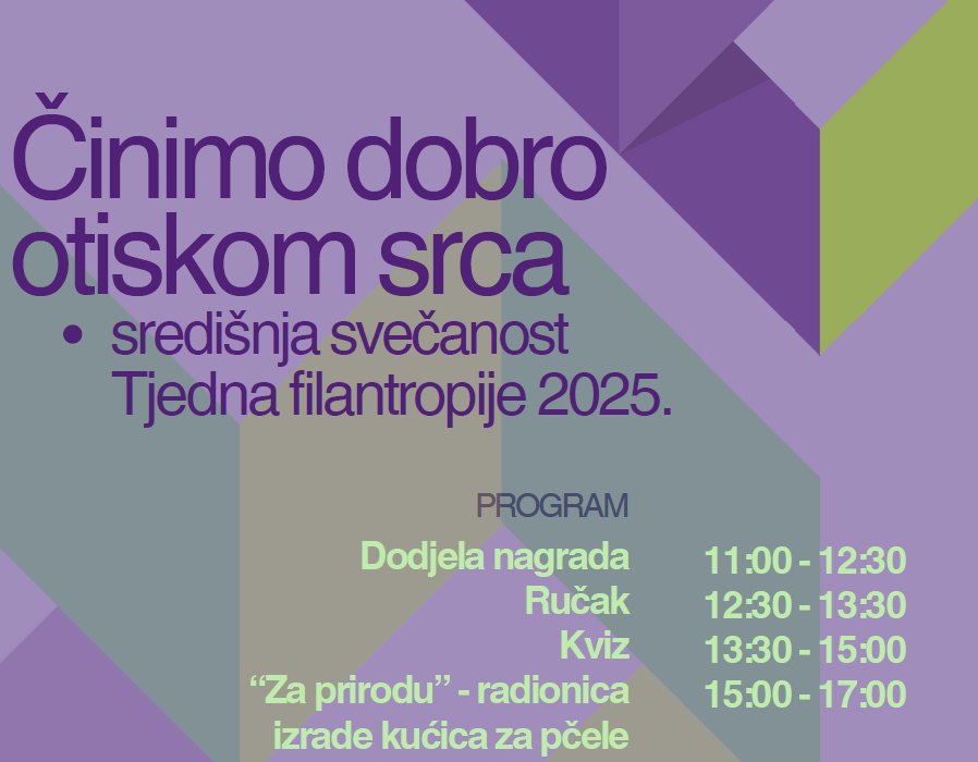 ZADAR DOMAĆIN SREDIŠNJE SVEČANOSTI TJEDNA FILANOTROPIJE Djeca diljem Hrvatske nagrađena za solidarnost i održivost