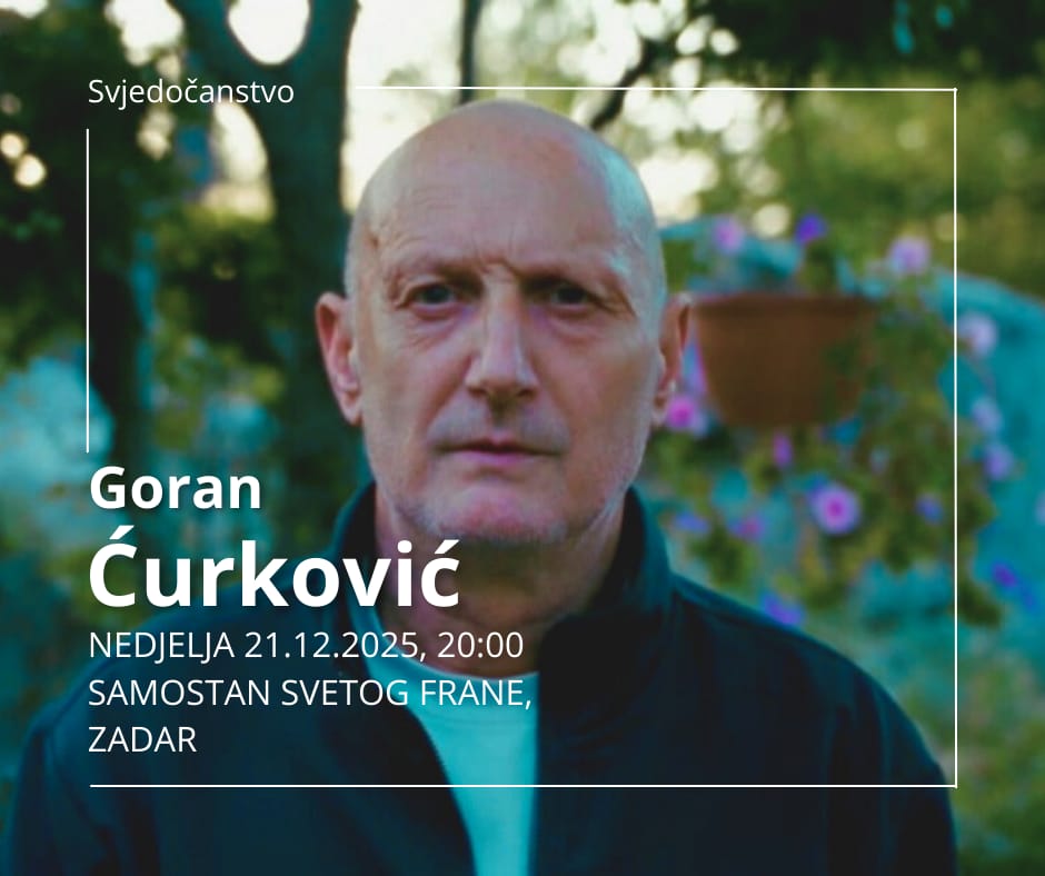 Javno svjedočanstvo Gorana Ćurkovića u crkvi sv. Frane: Priča o izlasku iz ovisnosti i životnom preokretu