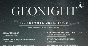 NOĆ GEOGRAFIJE 2026. Istraživanje svijeta kroz zabavu, znanost i tehnologiju na Novom kampusu