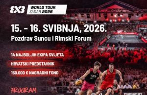Zadar ovog vikenda domaćin svjetskog spektakla: Stiže FIBA 3×3 World Tour